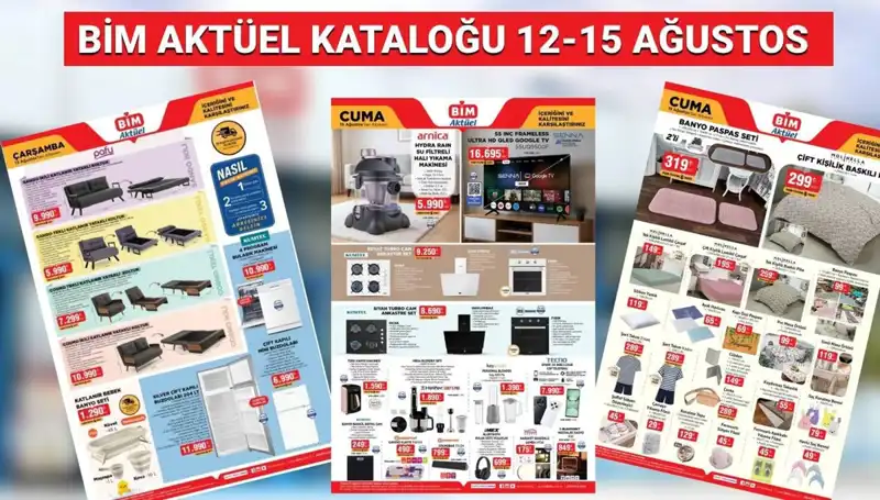 BİM'de 12-15 Ağustos Fırsatları: Termos'tan Dronelara Her Şey Burada!