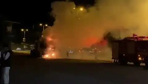 Zonguldak’ta Seyir Halindeki TIR Korkutan Alevlerle Yandı!