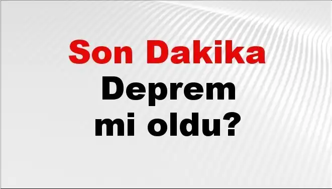 Kütahya'da Son Dakika Deprem: Merkez Üssü ve Şiddeti Ne?